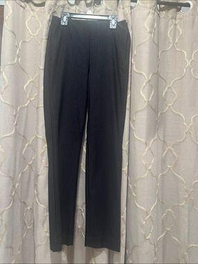 White House Black Market Black Pinstripe Men's Dress Pants - Slim Fit